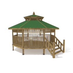 AG 10 - SHADING EQUIPMENTS WOODEN GAZEBOS