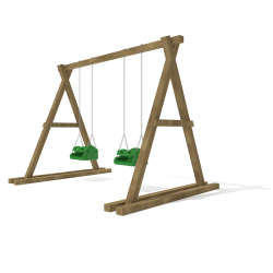 AS 02 - WOODEN PLAYGROUND EQUIPMENTS SWINGS