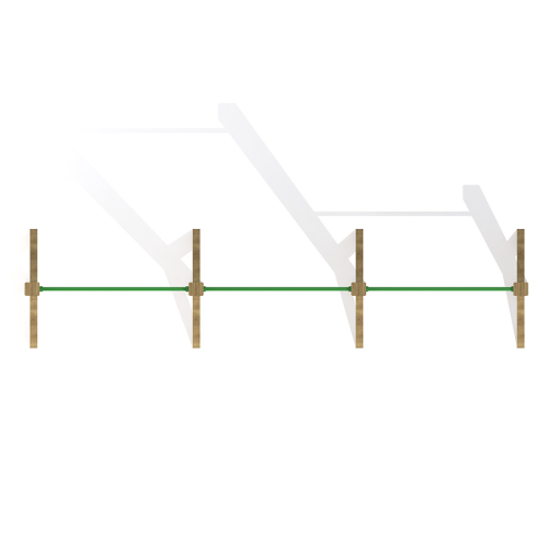 AT 01 - WOODEN PLAYGROUND EQUIPMENTS CLIMBING AND SPORT UNITS