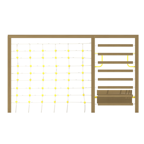 AT 03 - WOODEN PLAYGROUND EQUIPMENTS CLIMBING AND SPORT UNITS