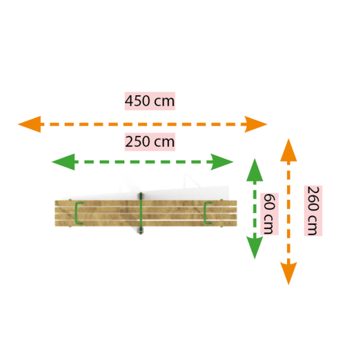 ATH 02 - WOODEN PLAYGROUND EQUIPMENTS SEE-SAWS