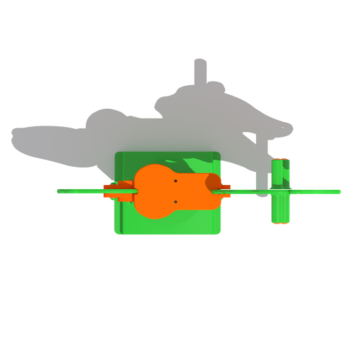 AZH 01 - WOODEN PLAYGROUND EQUIPMENTS HDPE HPL SPRING RIDERS