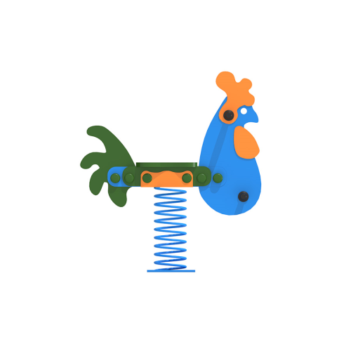 AZH 04 - WOODEN PLAYGROUND EQUIPMENTS HDPE HPL SPRING RIDERS