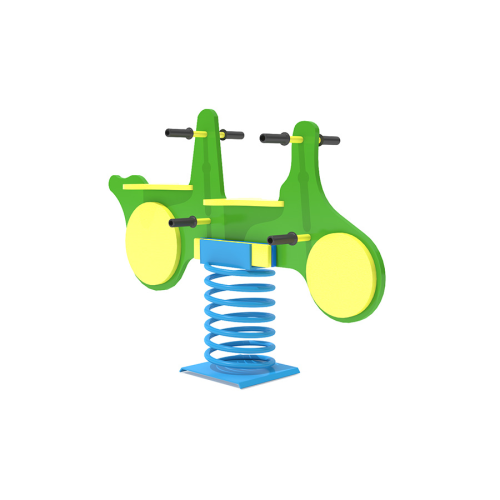 AZH 08 - WOODEN PLAYGROUND EQUIPMENTS HDPE HPL SPRING RIDERS