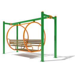 MS 03 - METAL PLAYGROUND EQUIPMENTS SWINGS